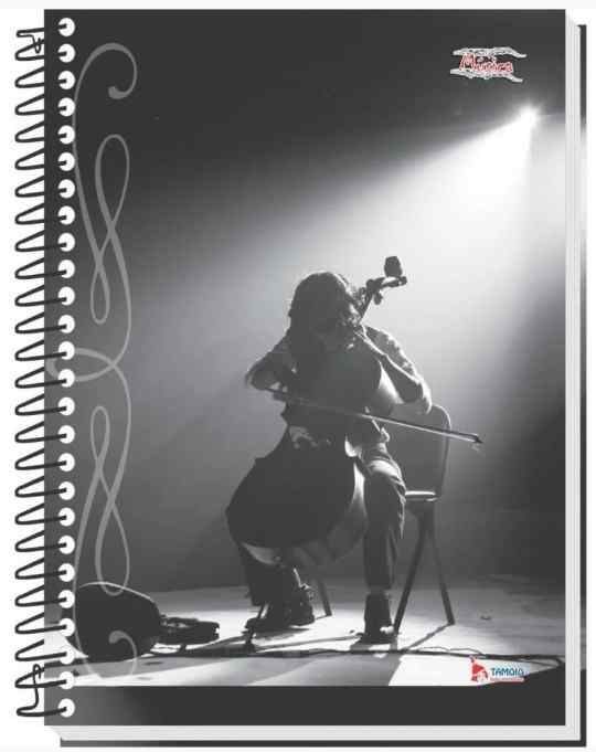 CADERNO MUSICA C.D. TAMOIO 100FLS